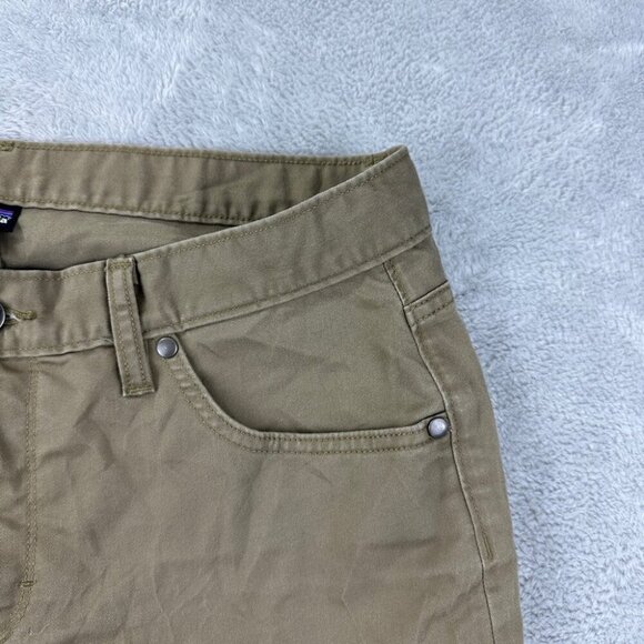 Patagonia Organic Cotton Tan Pants Slim Women’s Size 12 - Picture 9 of 13